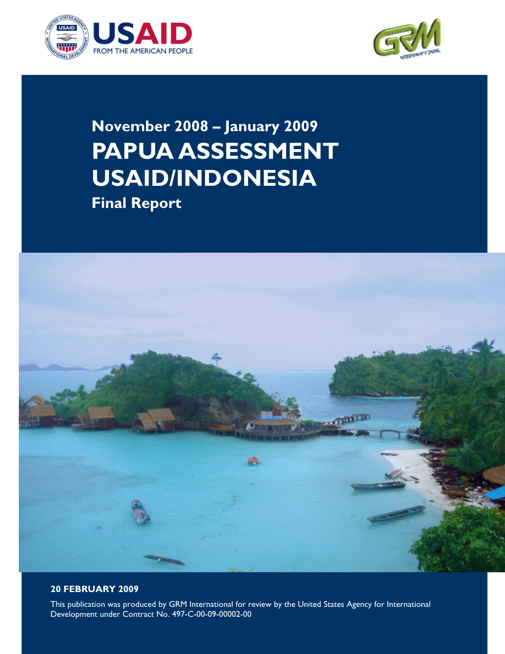 PAPUA ASSESSMENT USAID/INDONESIA Final Report