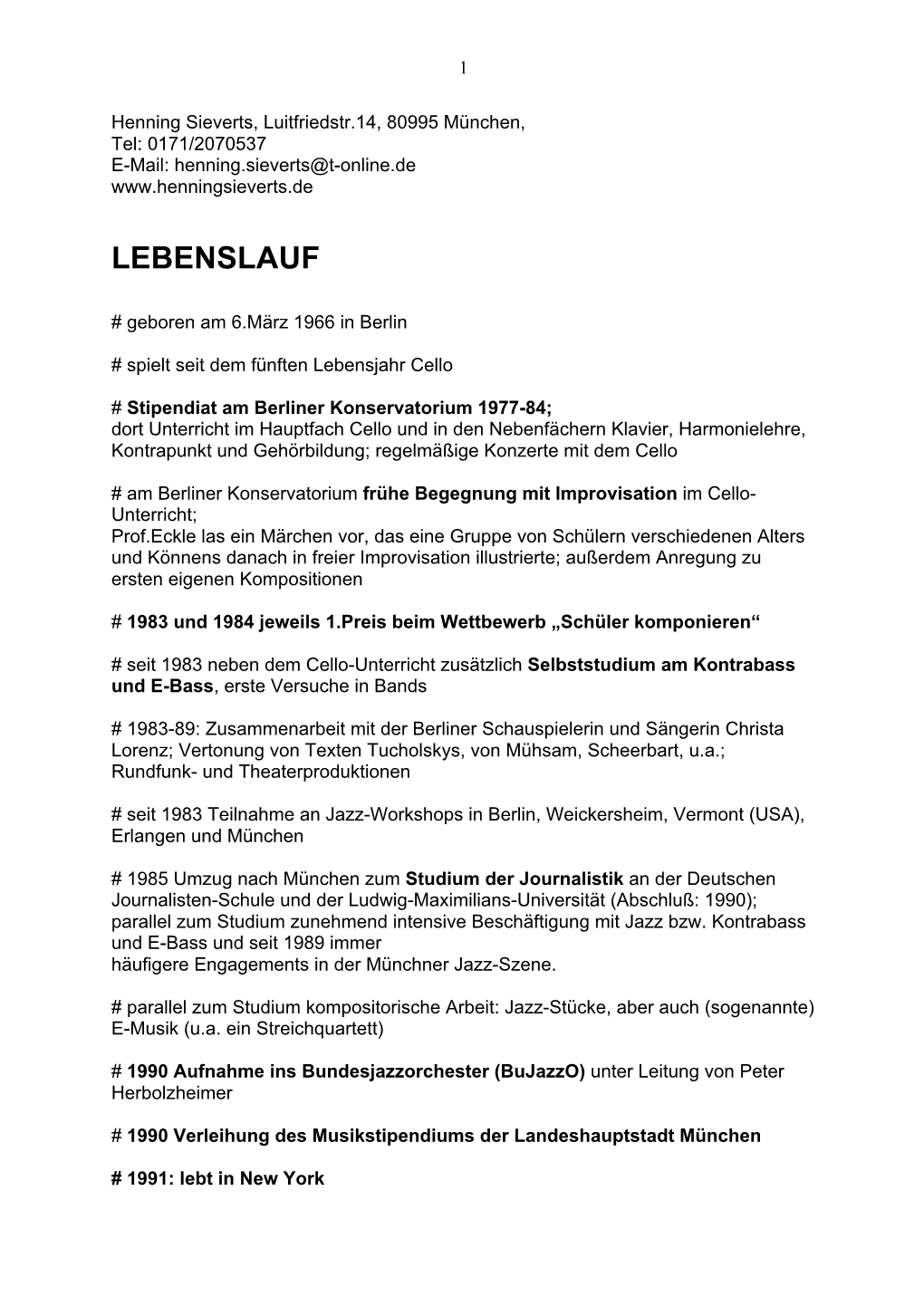 Lebenslauf Deutsch (Ausfuìˆhrlich)