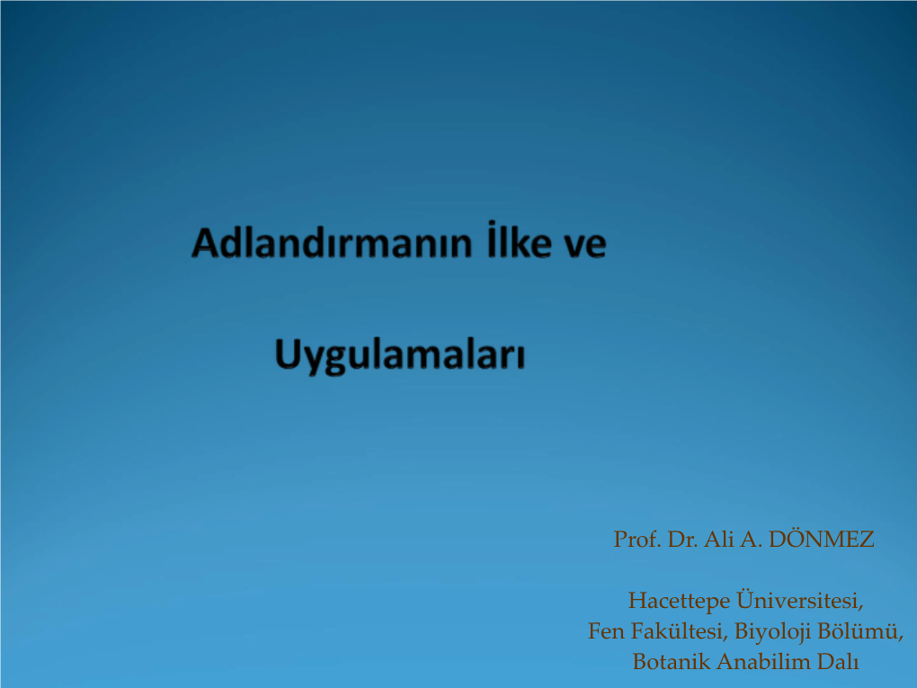 Uluslararası Botanik Adlandırma Yasası