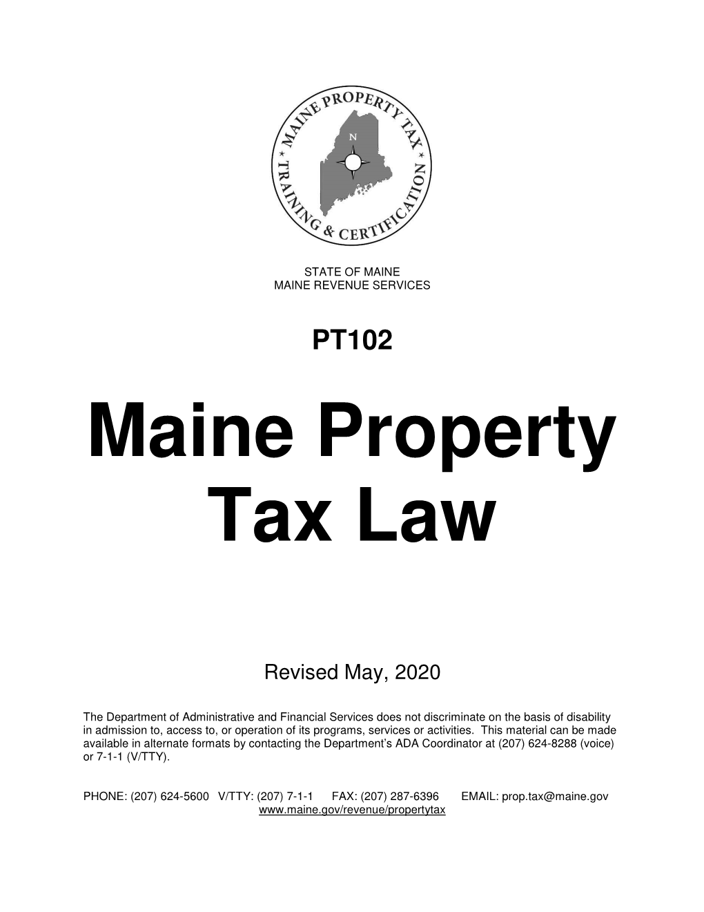 Maine Property Tax Law