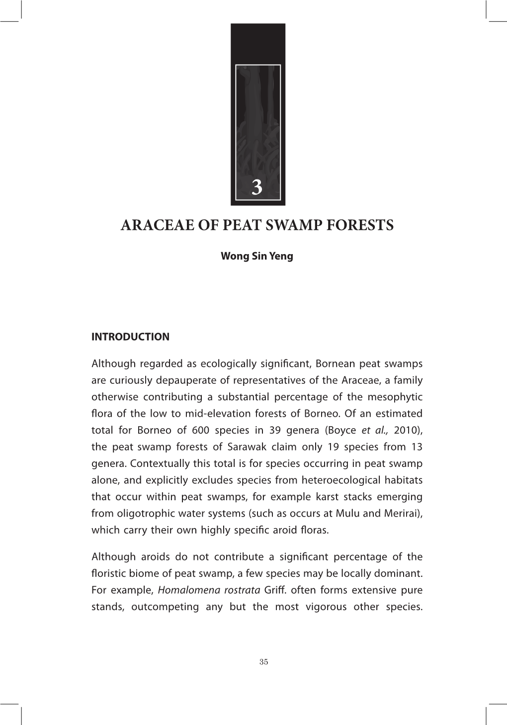 Araceae of Peat Swamp Forests