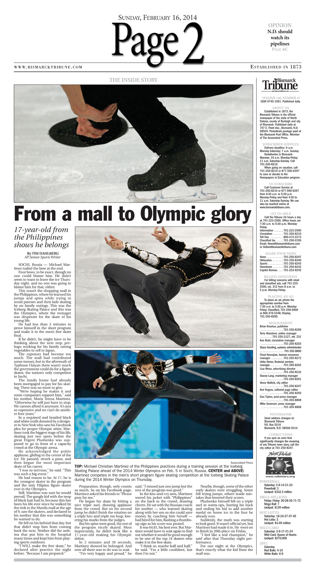 From a Mall to Olympic Glory at 701-223-2500