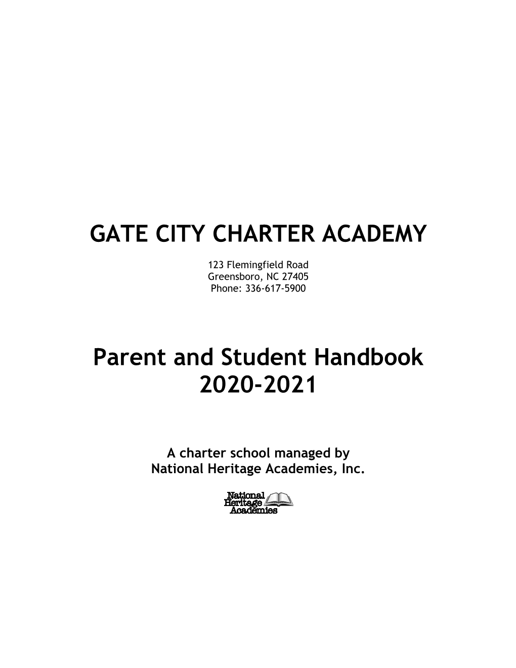 Parent and Student Handbook 2020-2021