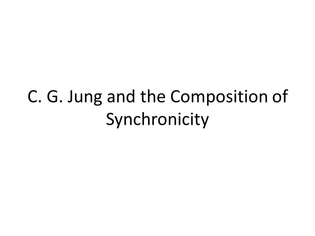 Synchronicity: an Acausal Connecting Principle