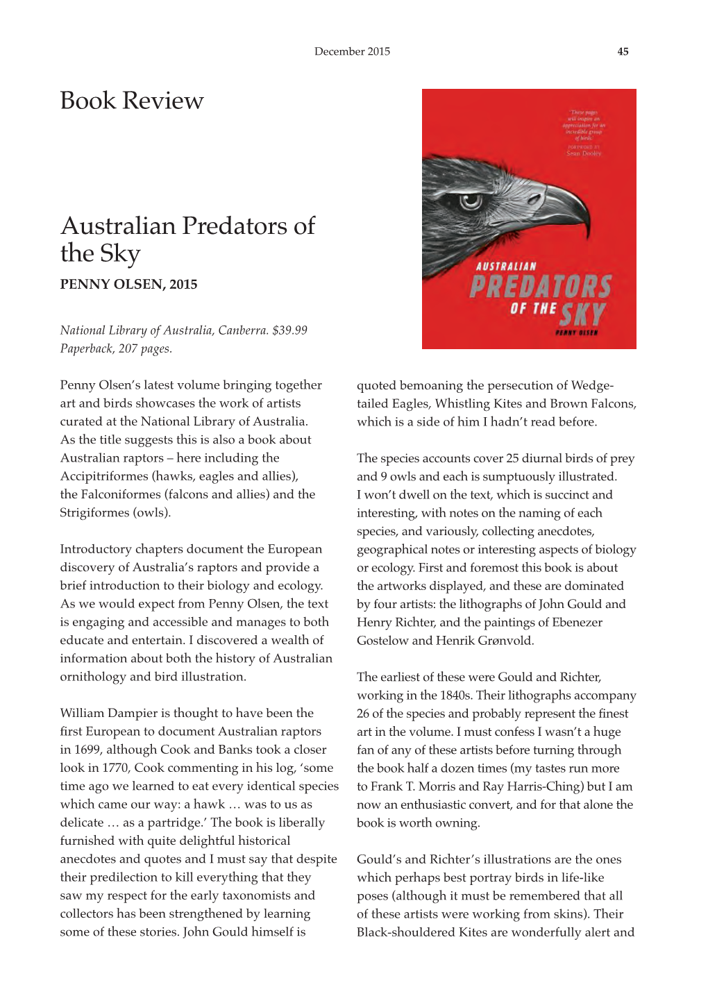 Book Review Australian Predators of The