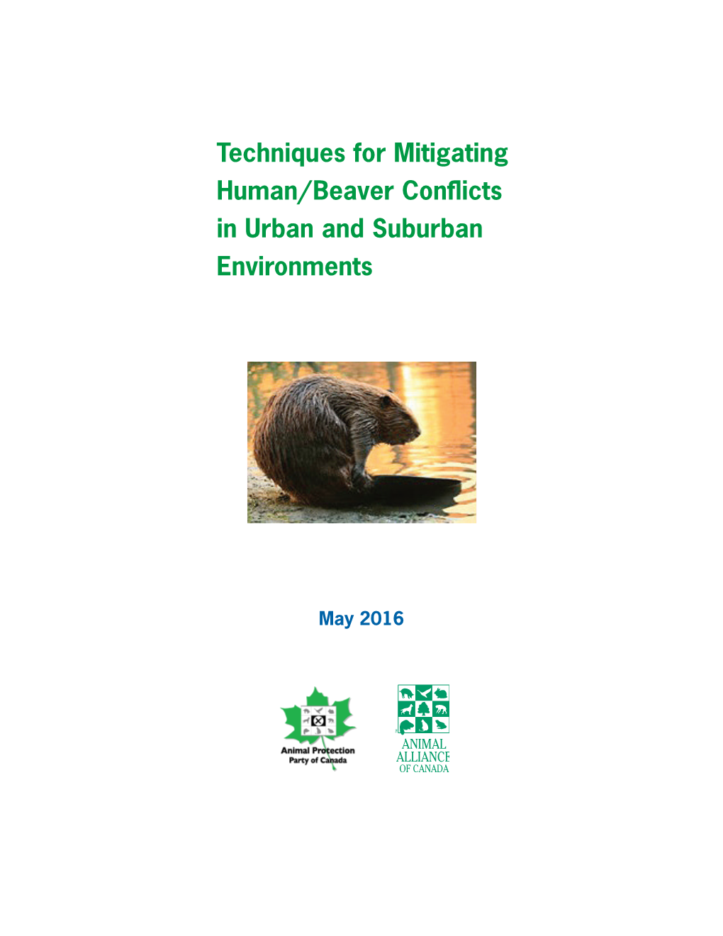 Techniques for Mitigating Human/Beaver Conflicts in Urban and Suburban Environments