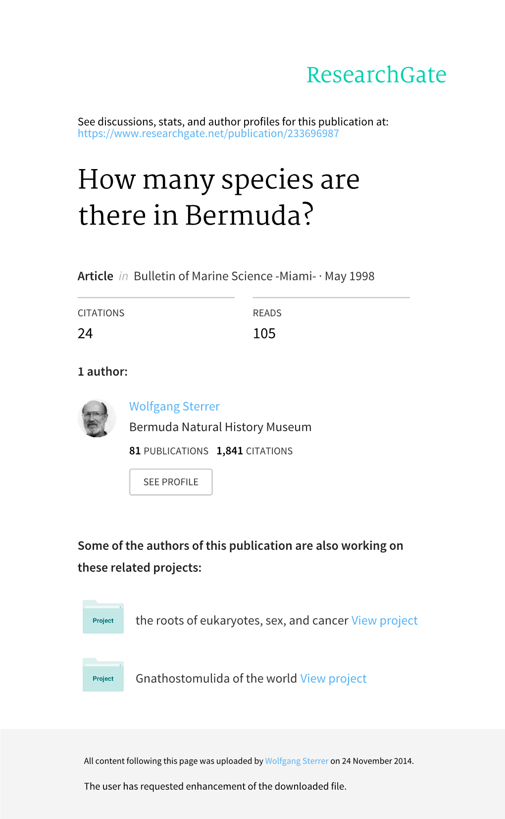 How Many Species Are There in Bermuda?