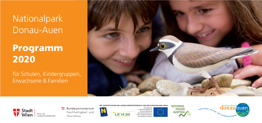 Nationalpark Donau-Auen Programm 2020 Für Schulen, Kindergruppen, Erwachsene & Familien