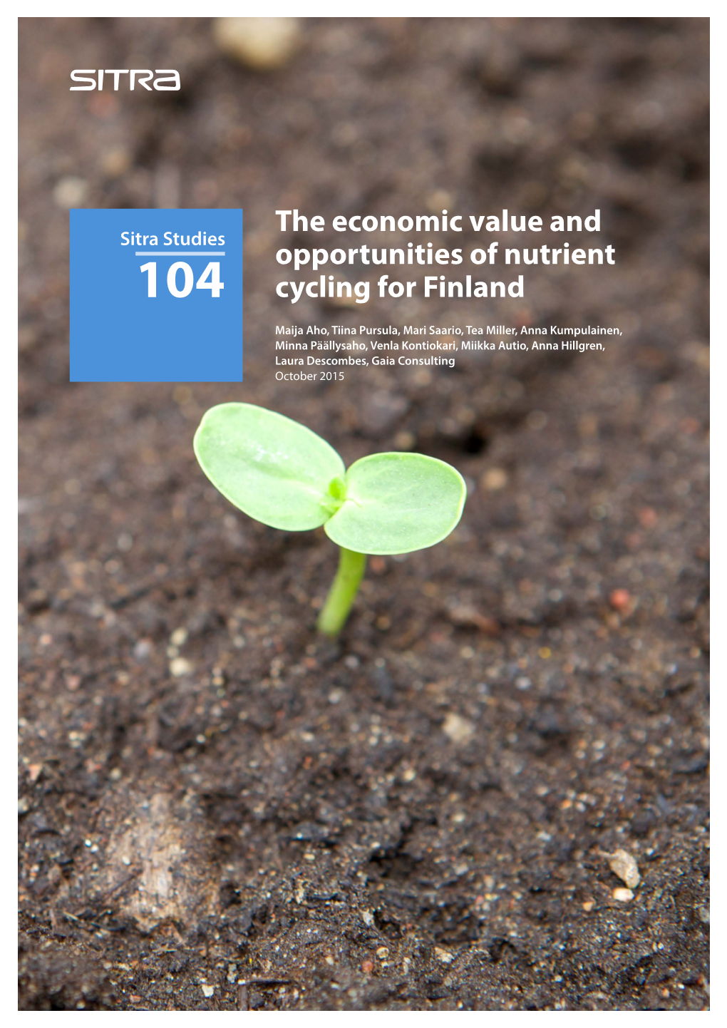 The Economic Value and Opportunities of Nutrient Cycling for Finland