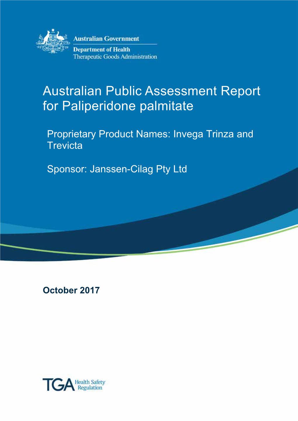 Australian Public Assessment for Paliperidone Palmitate