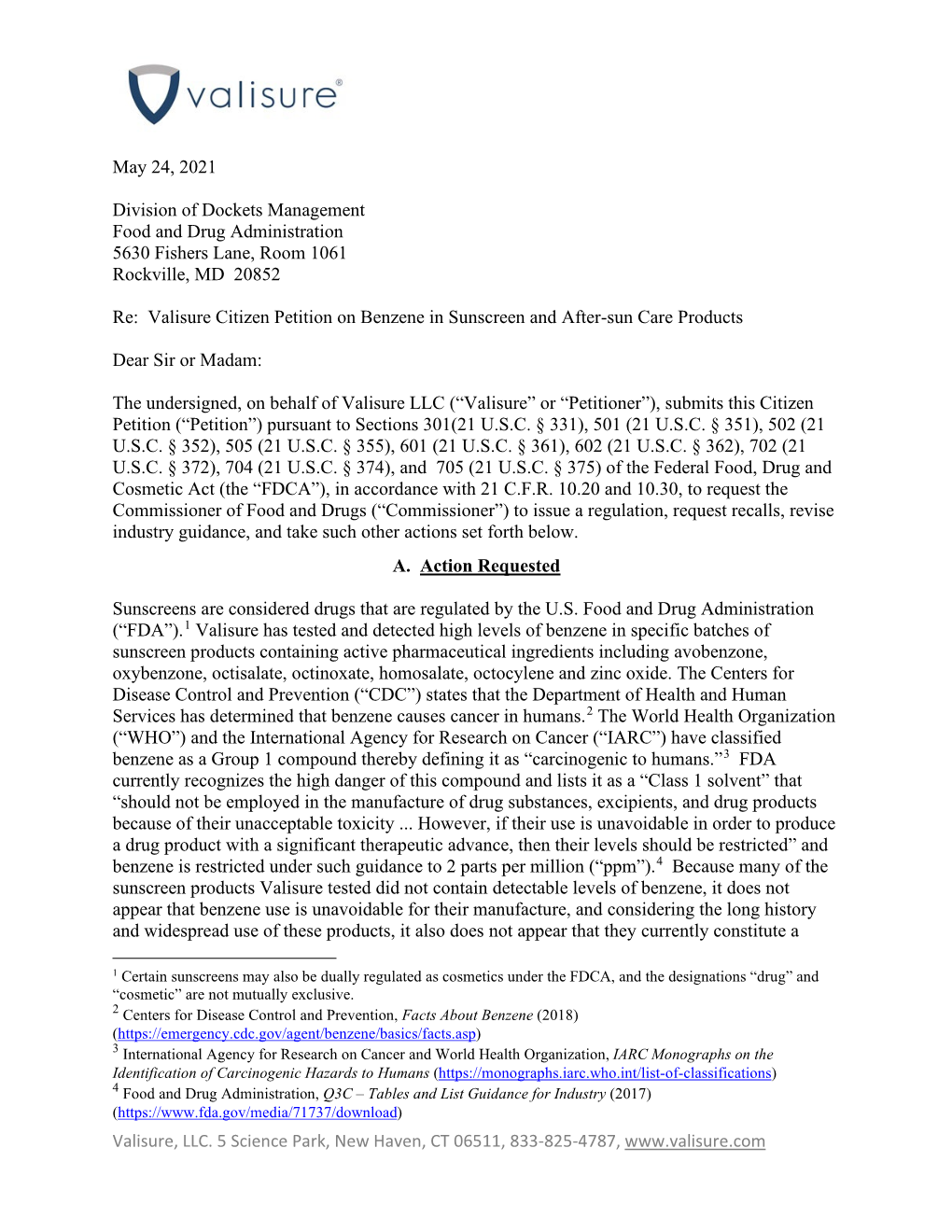 Benzene in Sunscreen and After-Sun Care Products