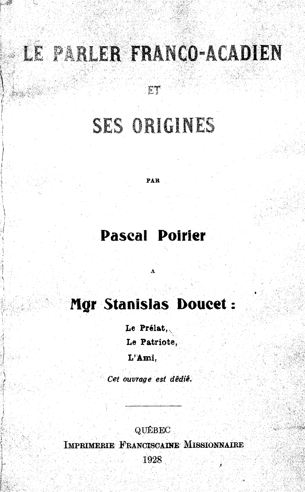 Le Parler Franco-Acadien