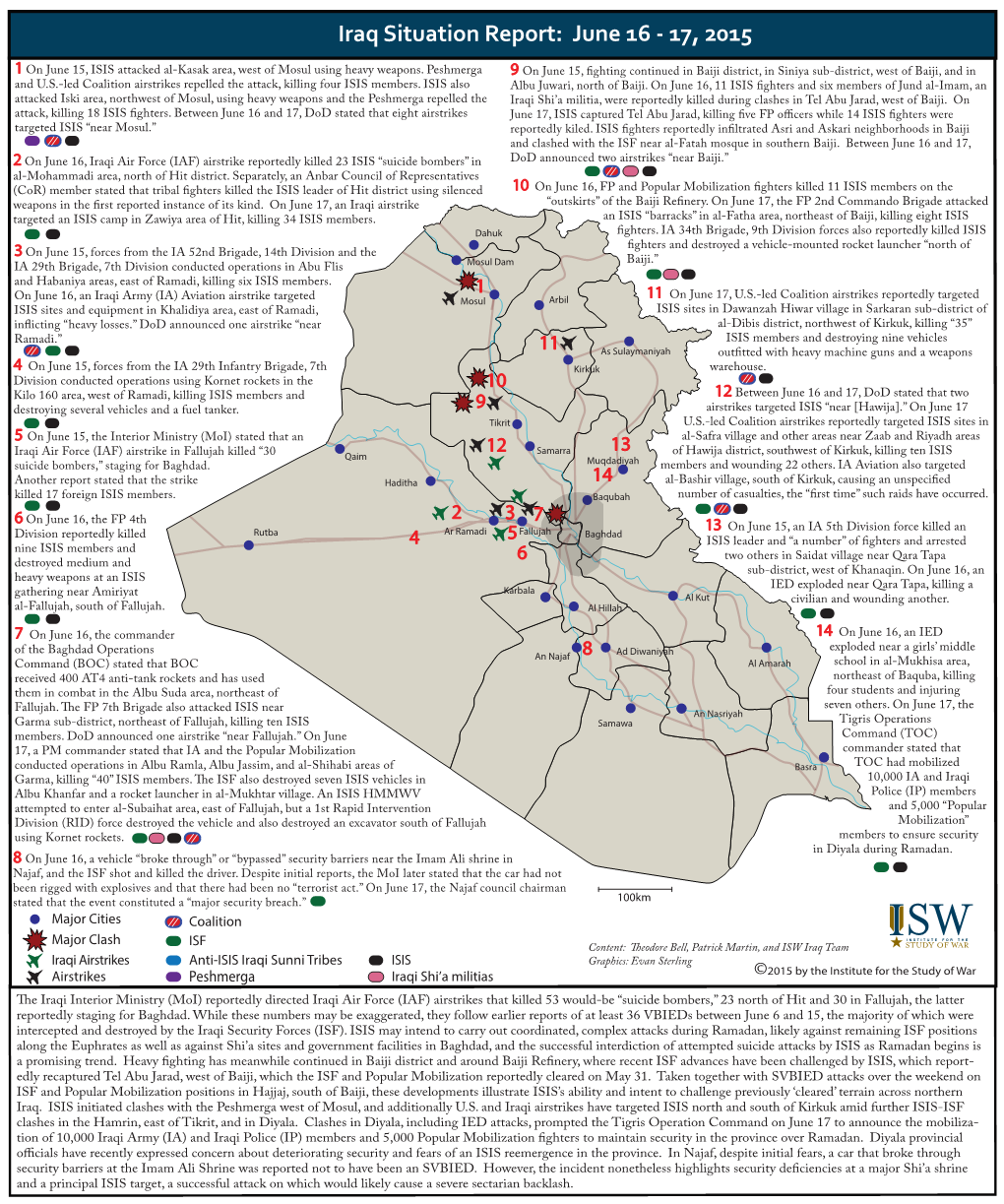 Iraq SITREP 2015-5-22