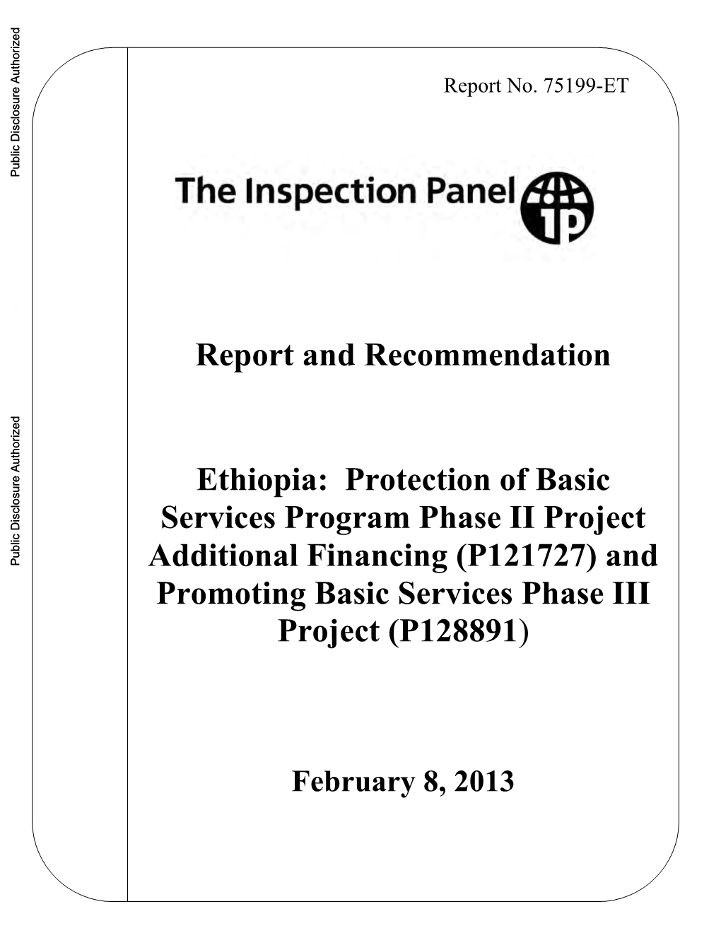 World Bank Document