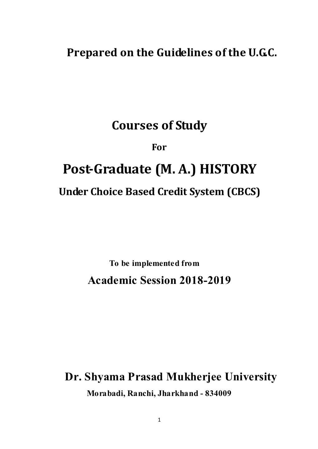 M.A. History Syllabus Click Here to Download