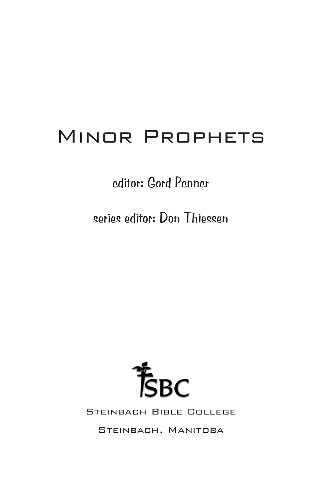 Minor Prophets