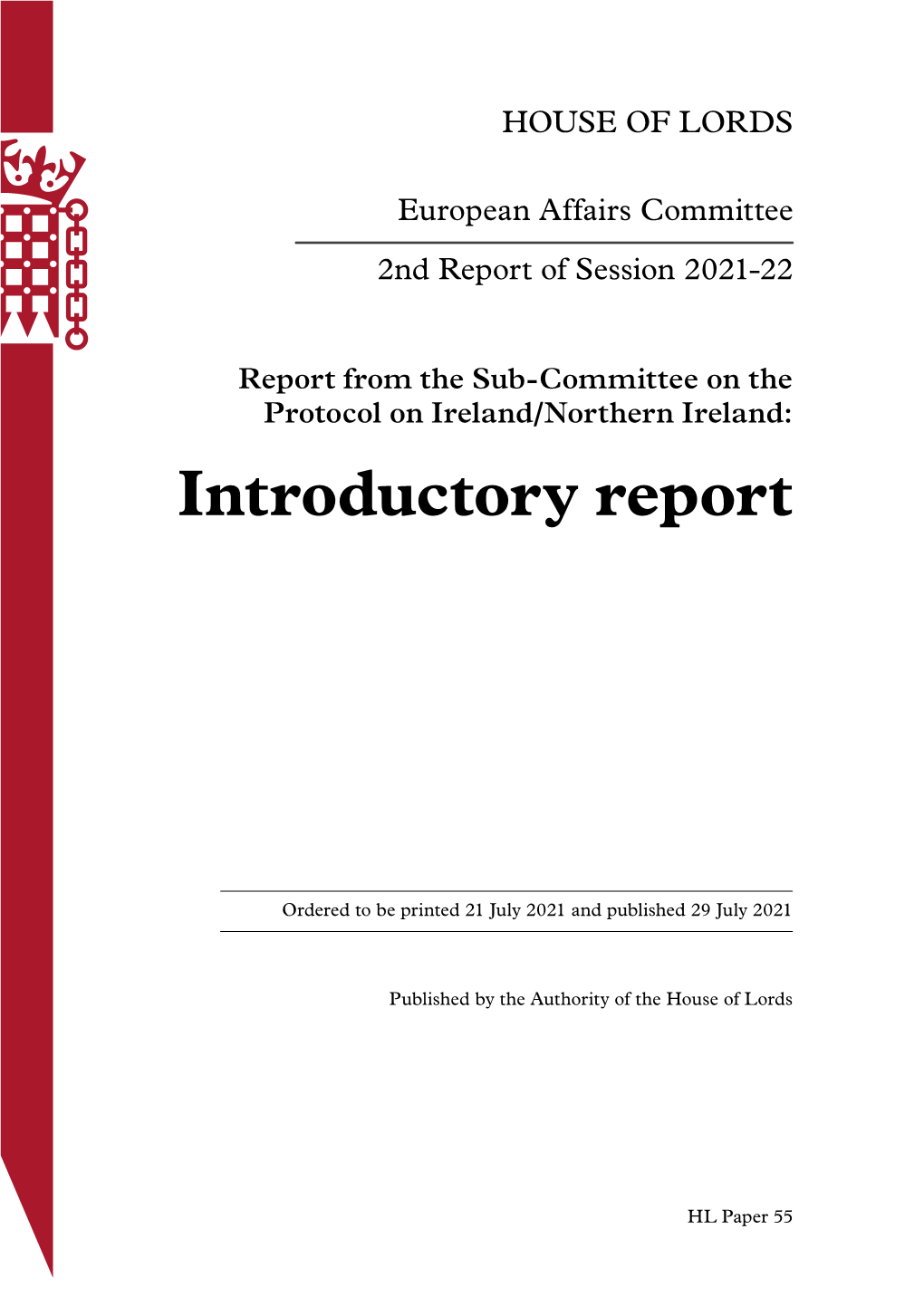 Introductory Report