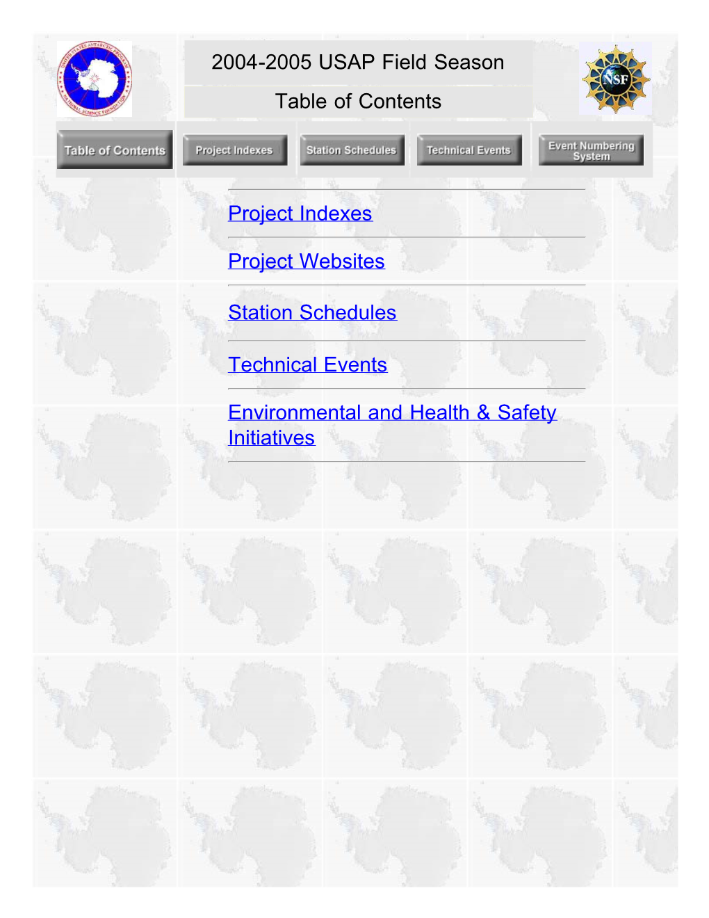 2004-2005 Science Planning Summary