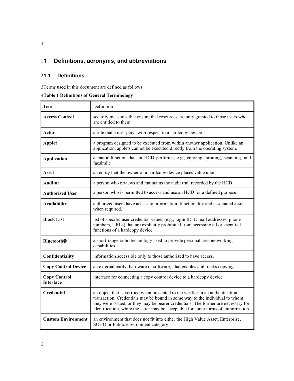 1 Definitions, Acronyms, and Abbreviations