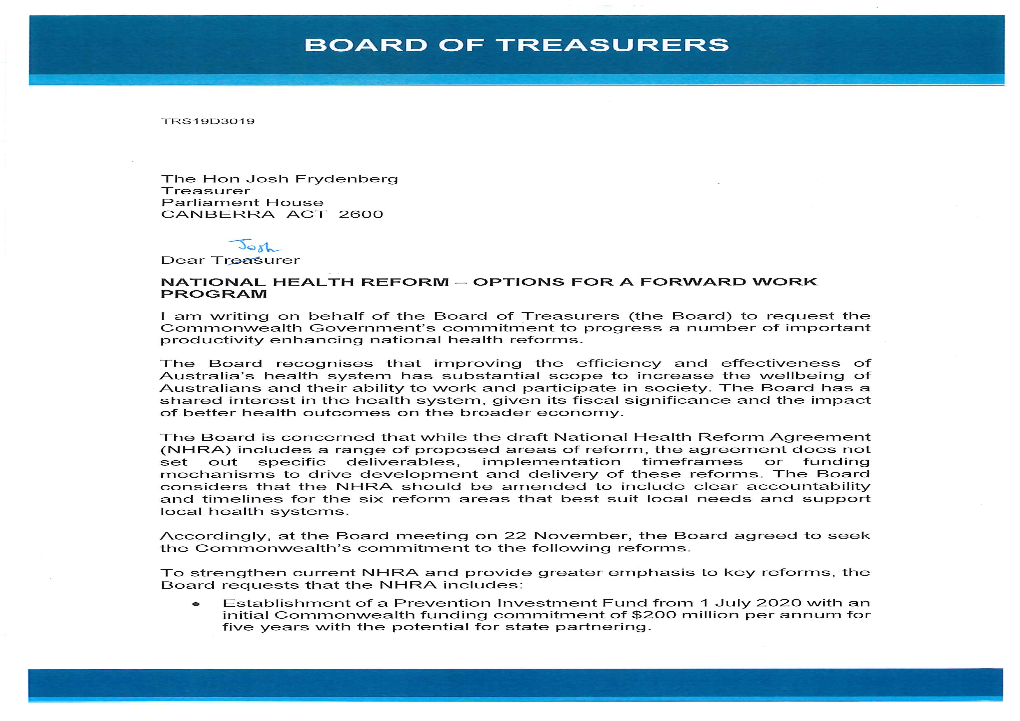 Board of Treasurers