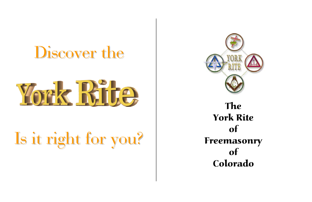 The York Rite Pamphlet