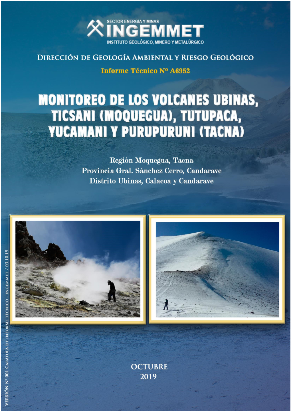 A6952 Monitoreo De Los Volcanes Ubinas, Ticsani (Moquegua)