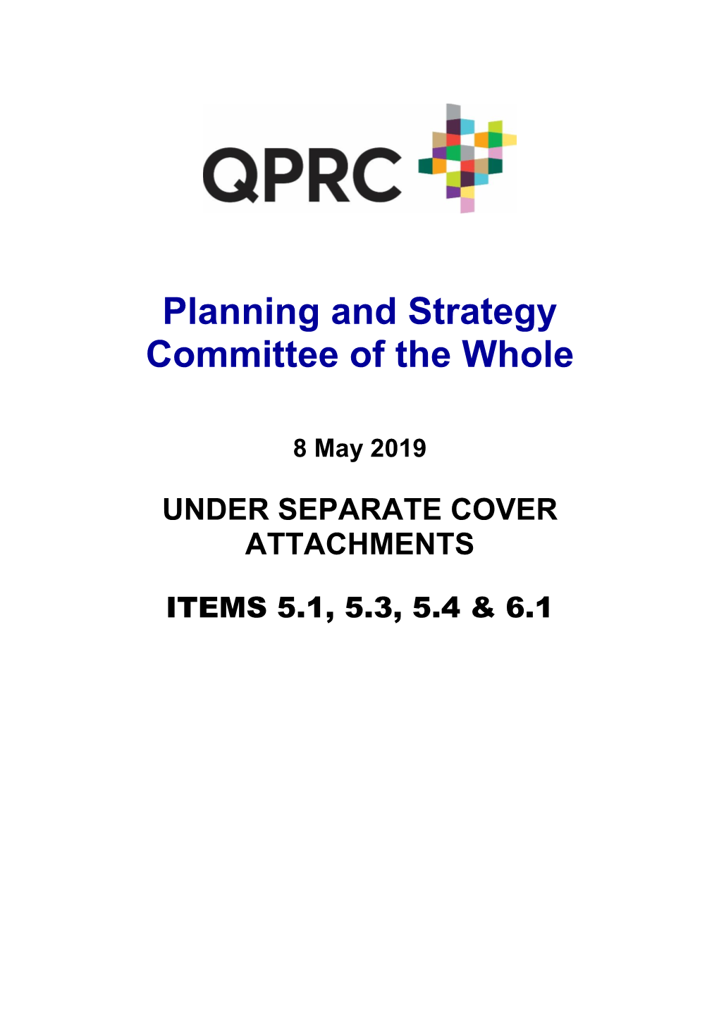 Attachments of Planning and Strategy Committee of the Whole