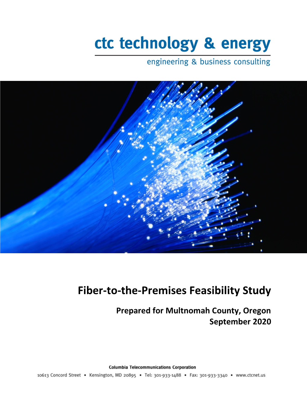 Fiber-To-The-Premises Feasibility Study