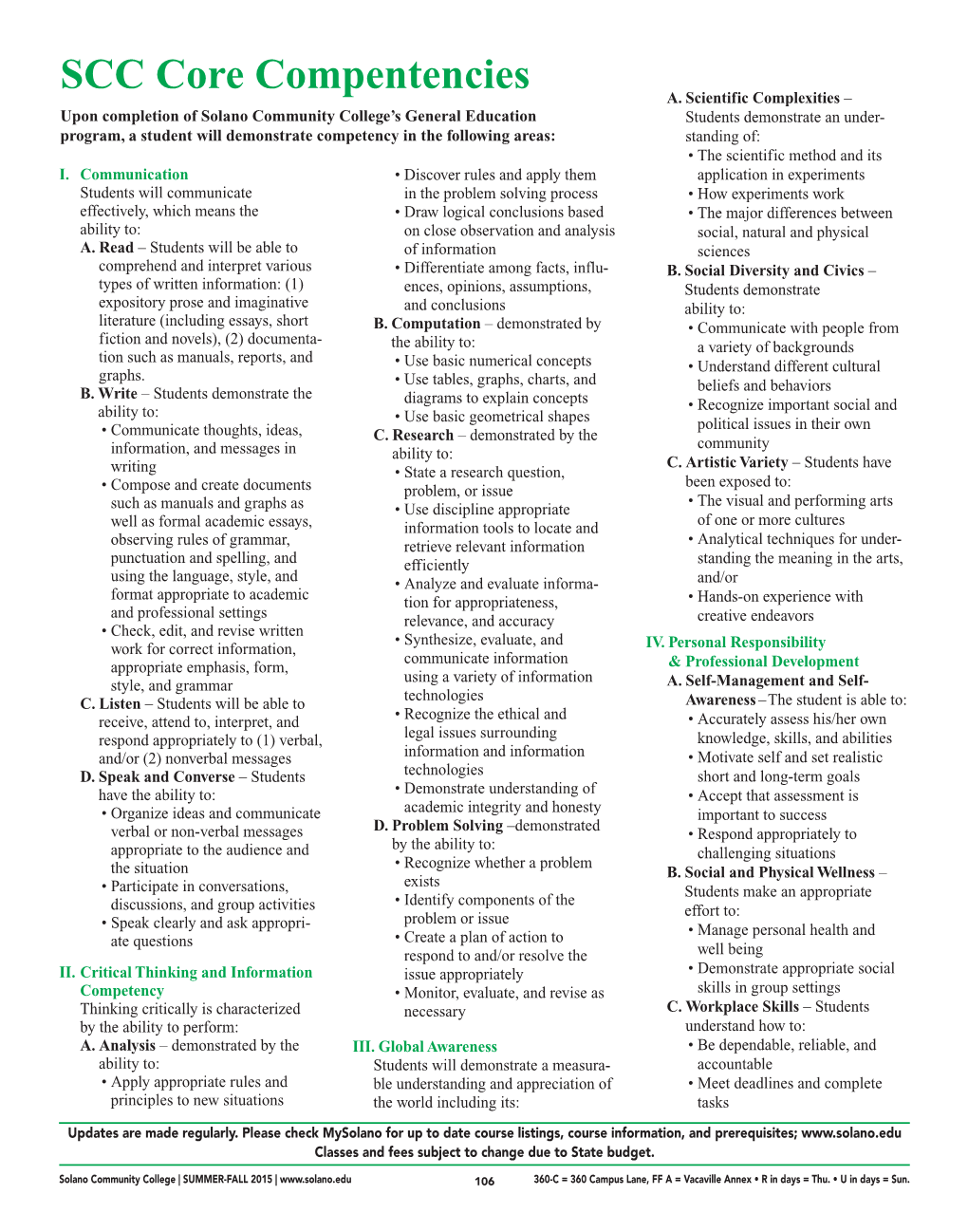 SCC Core Compentencies A