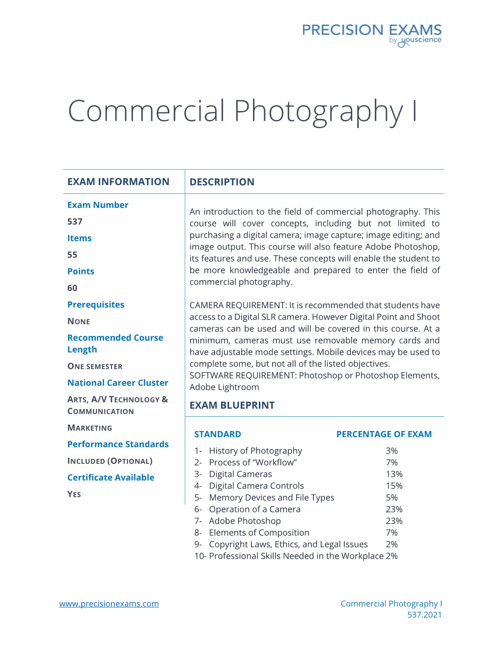 Commercial Photography I