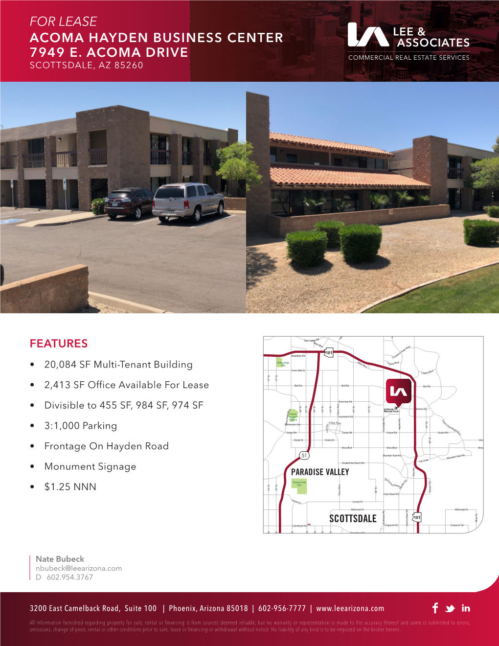Acoma Hayden Business Center 7949 E. Acoma Drive for Lease