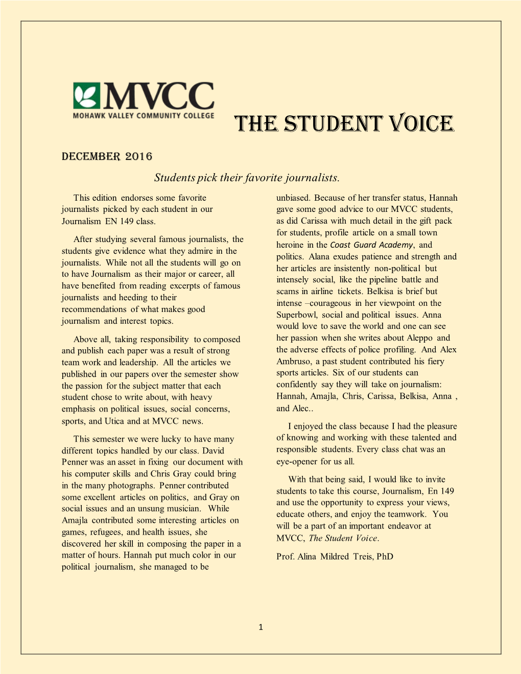 The Student Voice