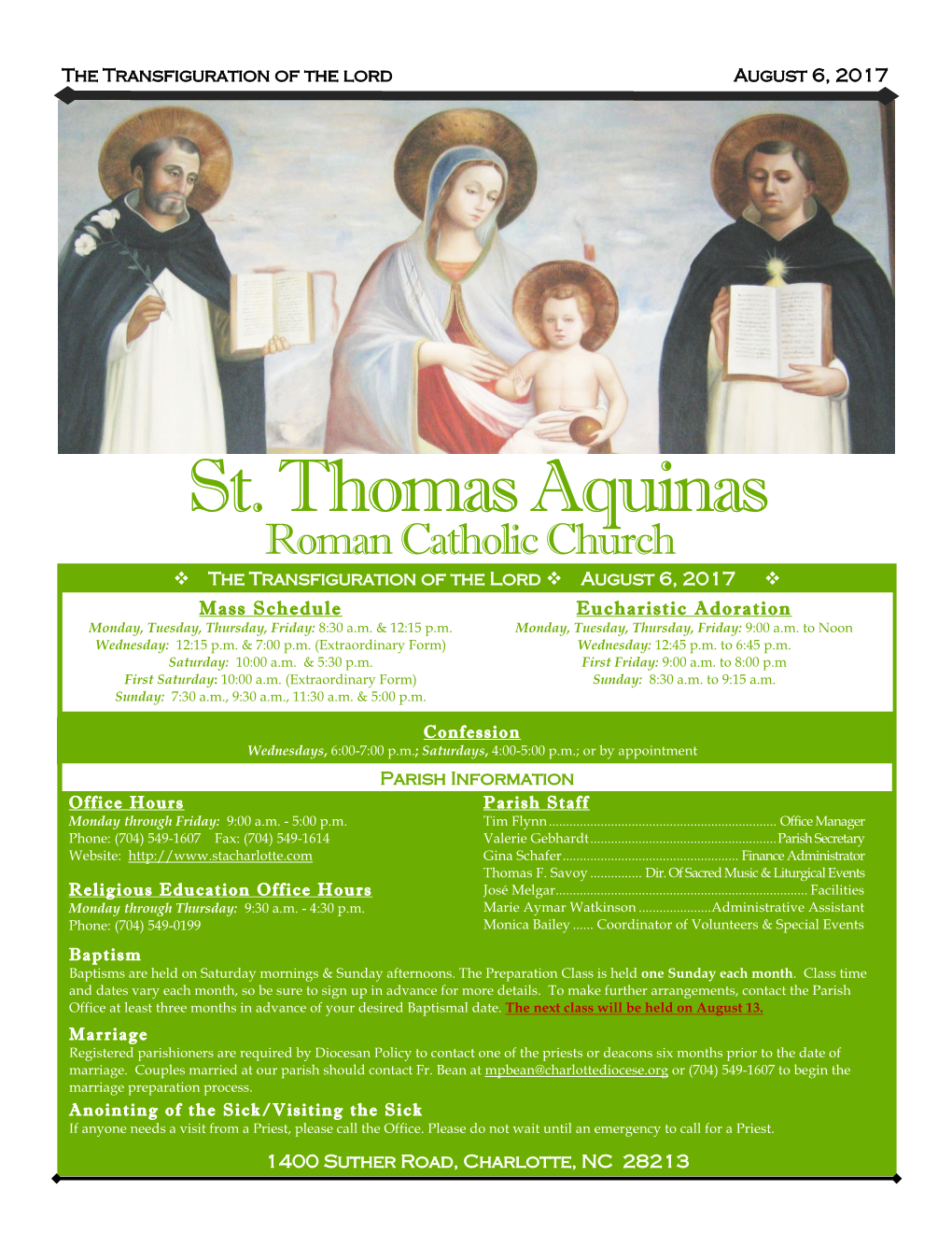 St. Thomas Aquinas Charlotte, NC