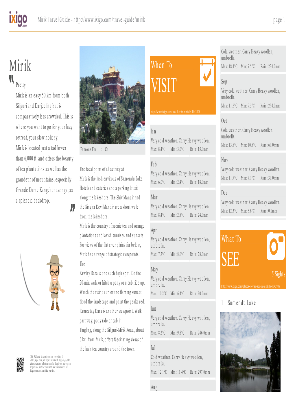 Mirik Travel Guide - Page 1