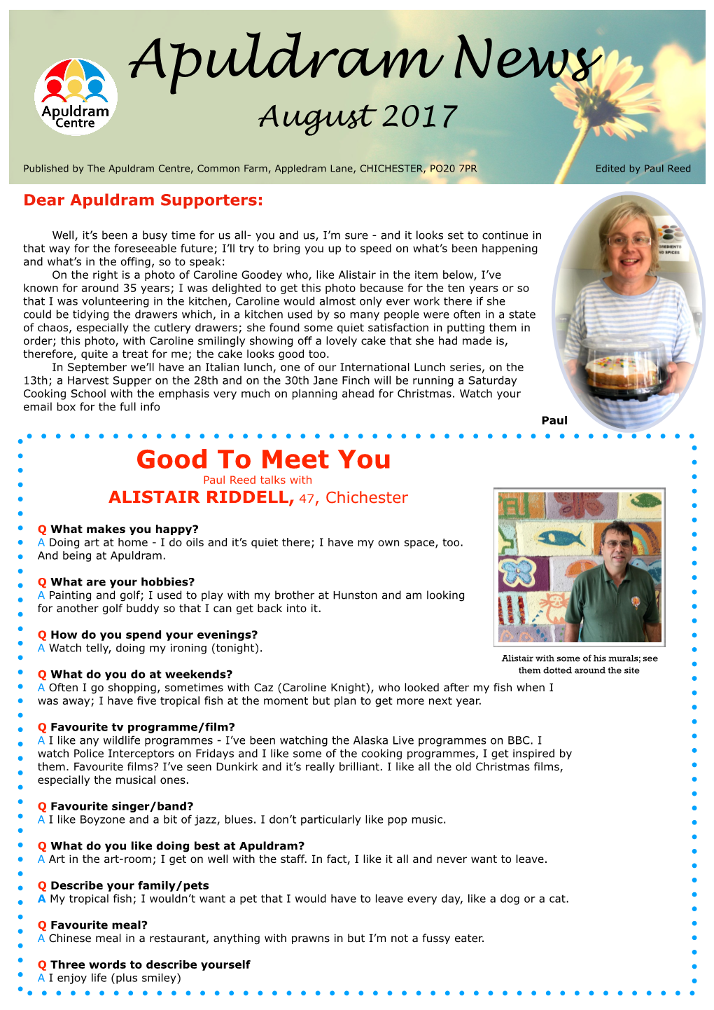 August Newsletter