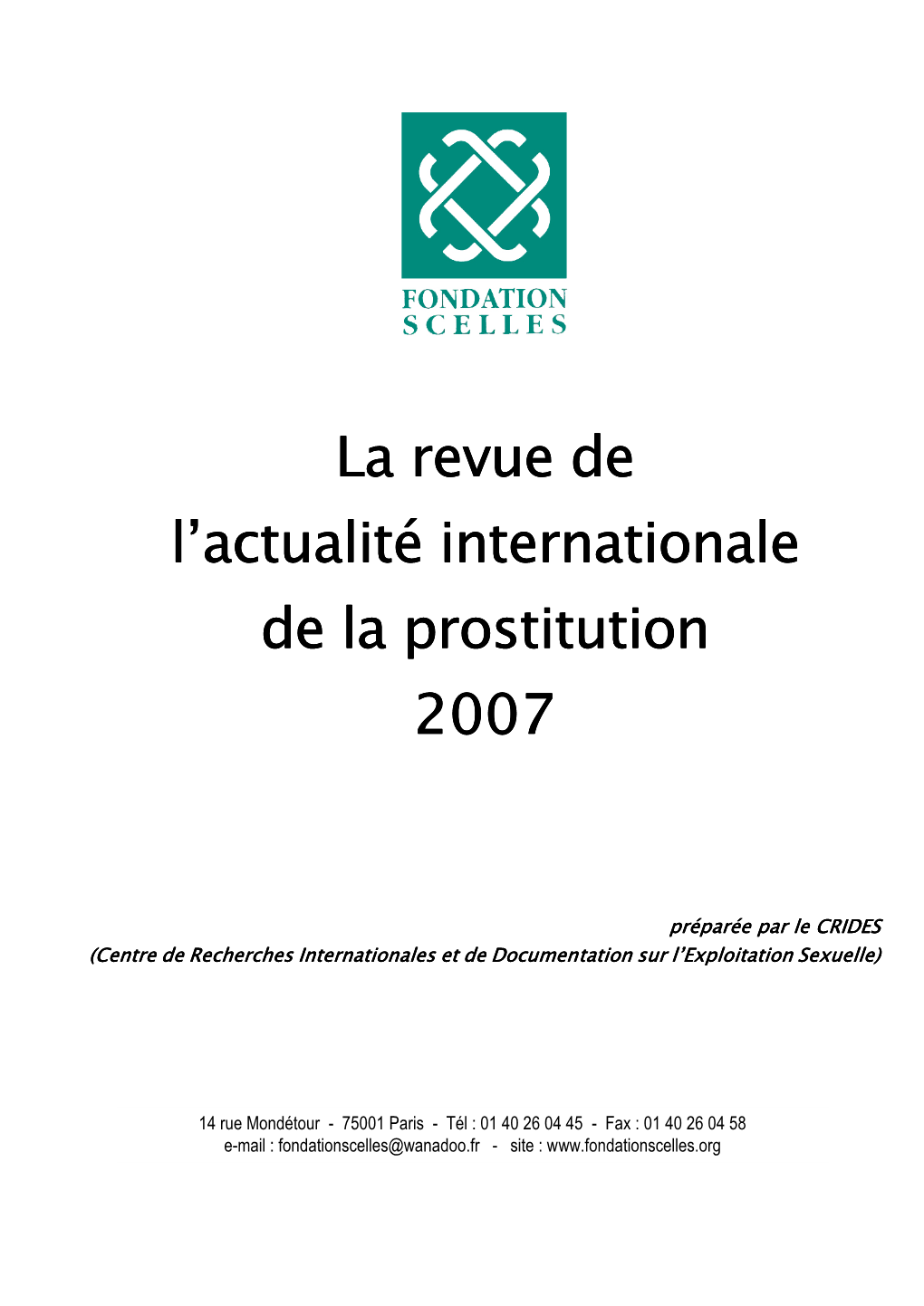 Revue 2007 De L'actualité Internationale De La