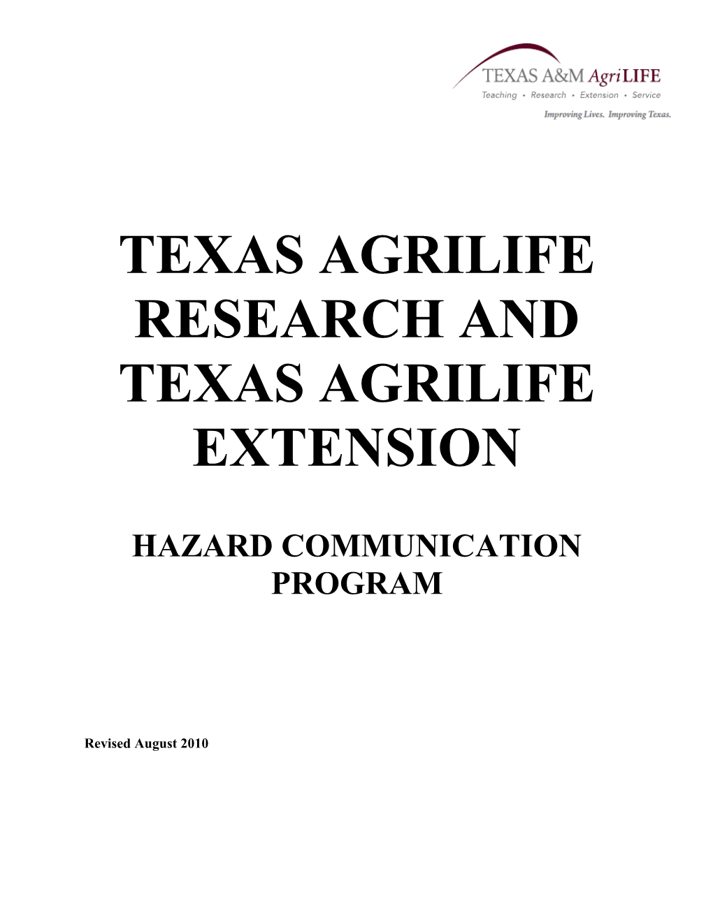 Agrilife Hazcom Program