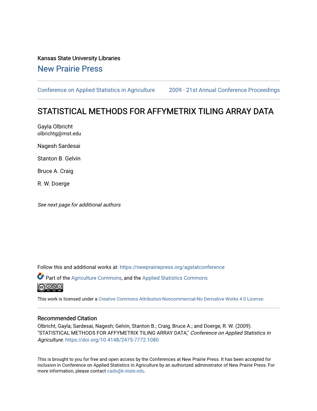 Statistical Methods for Affymetrix Tiling Array Data