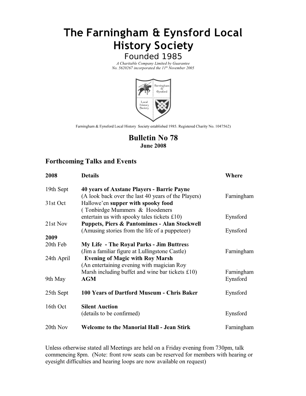 The Farningham & Eynsford Local History Society