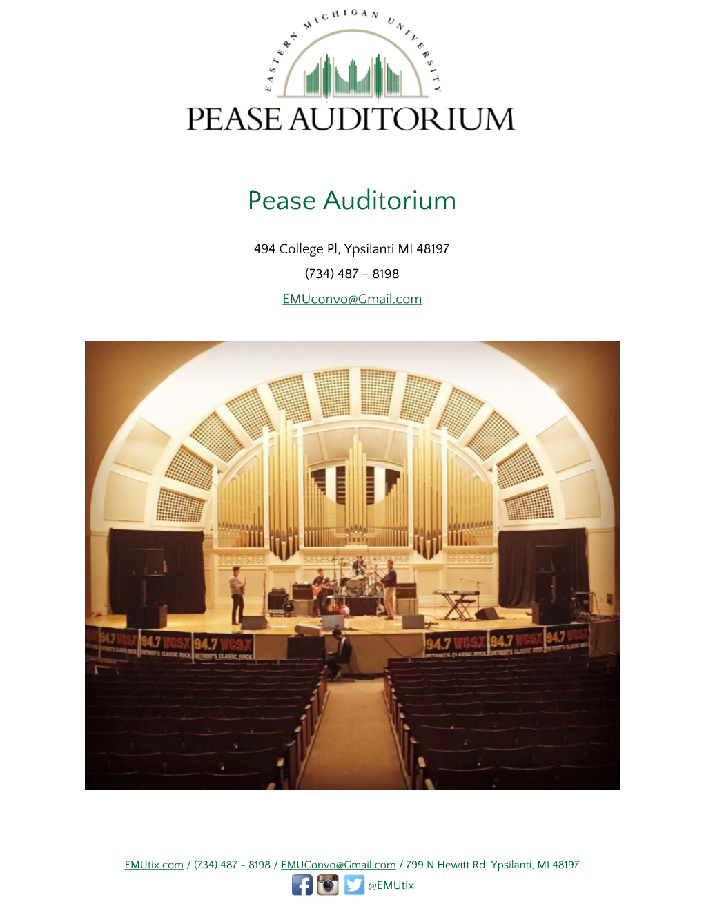 Pease Auditorium