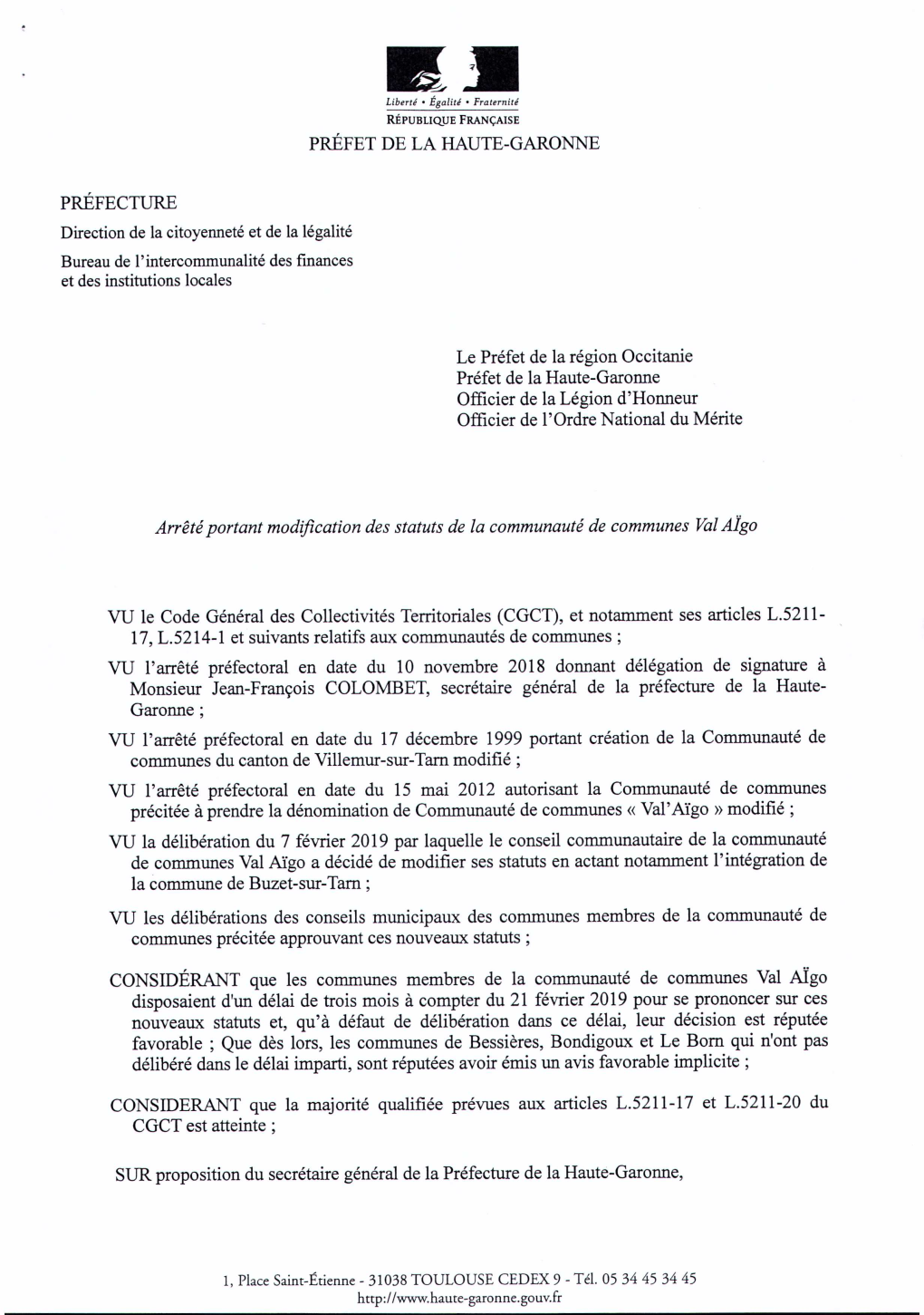 Statuts-CCVA-Juin-2019-Arrêté-Préfecture.Pdf