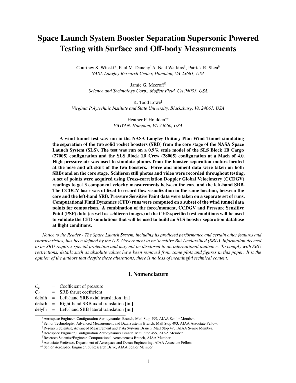 Space Launch System Booster Separation Supersonic Powered Testing with Surface and Oﬀ-Body Measurements