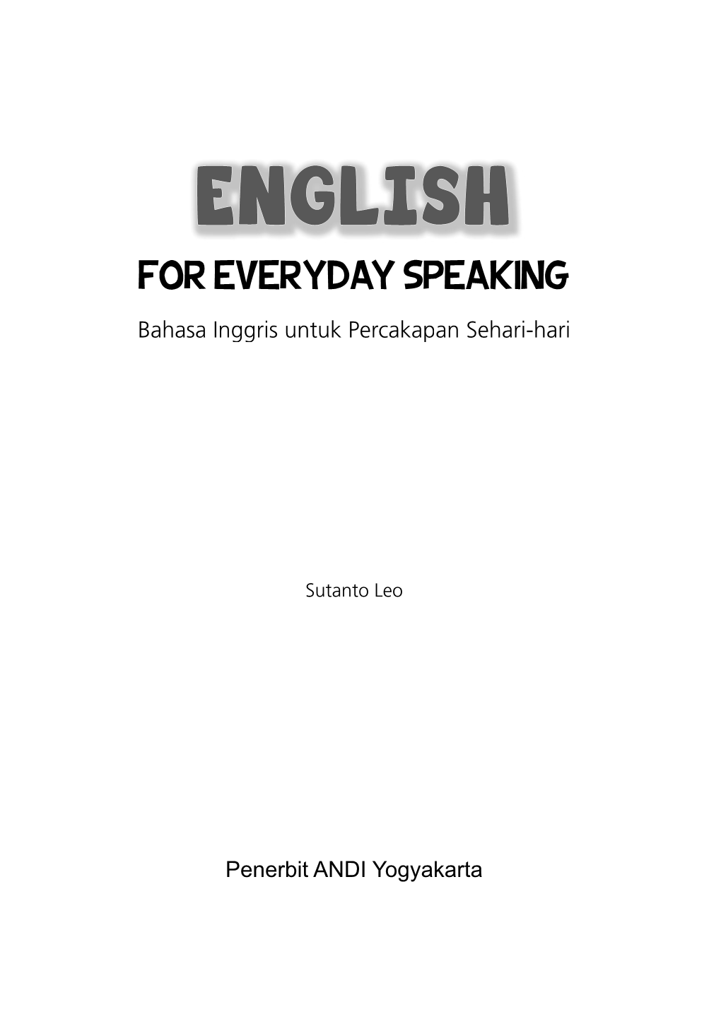 English for Everyday Speaking.Indb