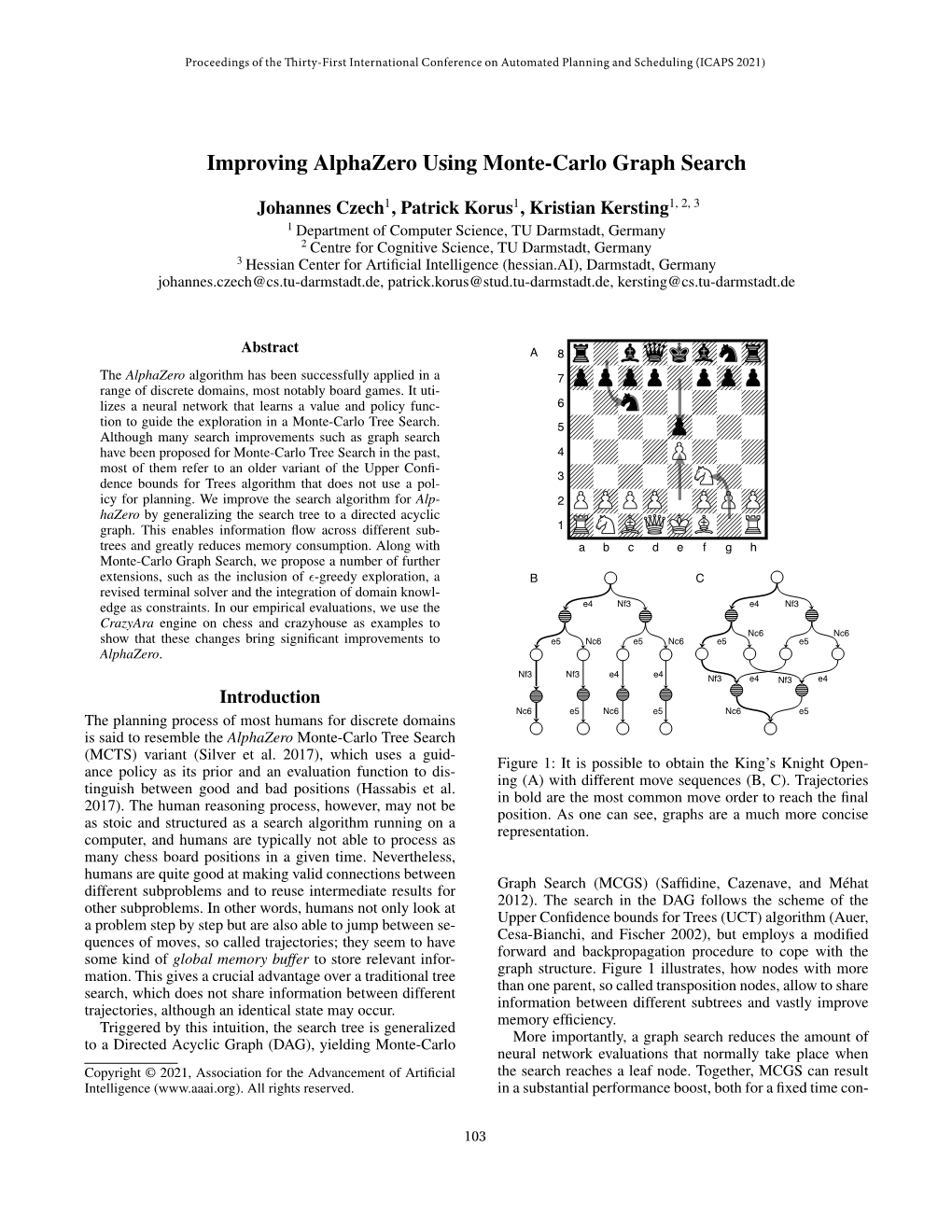 Improving Alphazero Using Monte-Carlo Graph Search