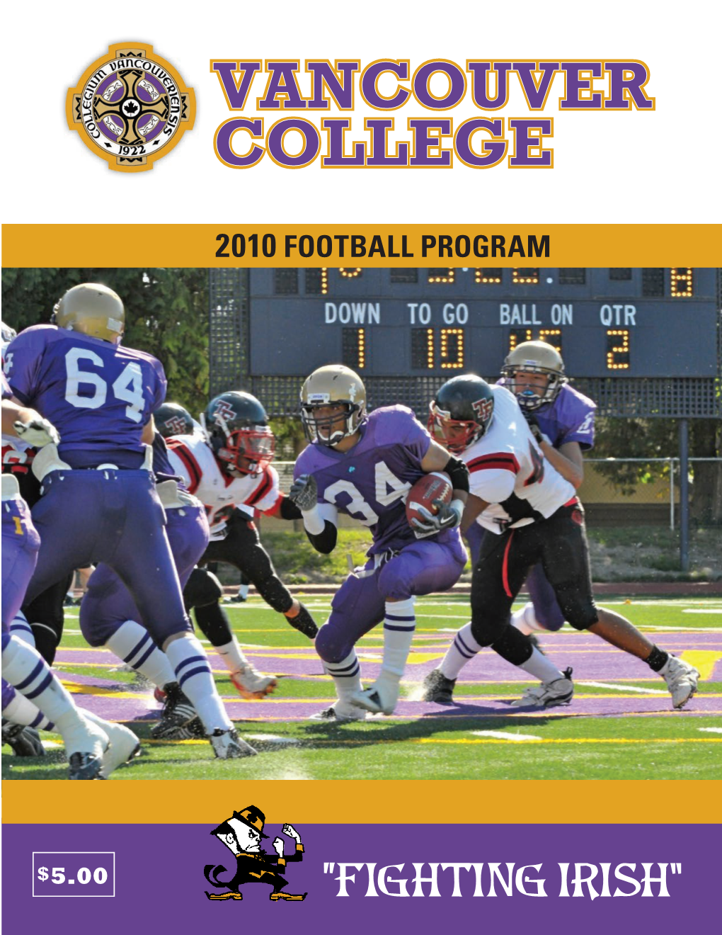 2010 FOOTBALL PROGRAM Table of Contents