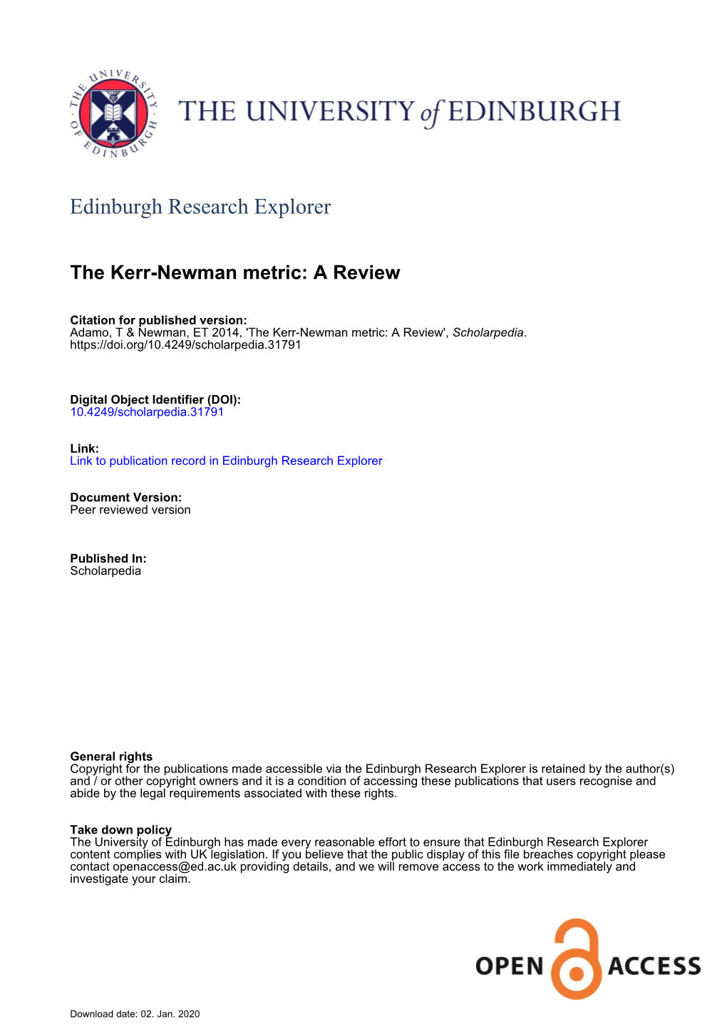 Edinburgh Research Explorer