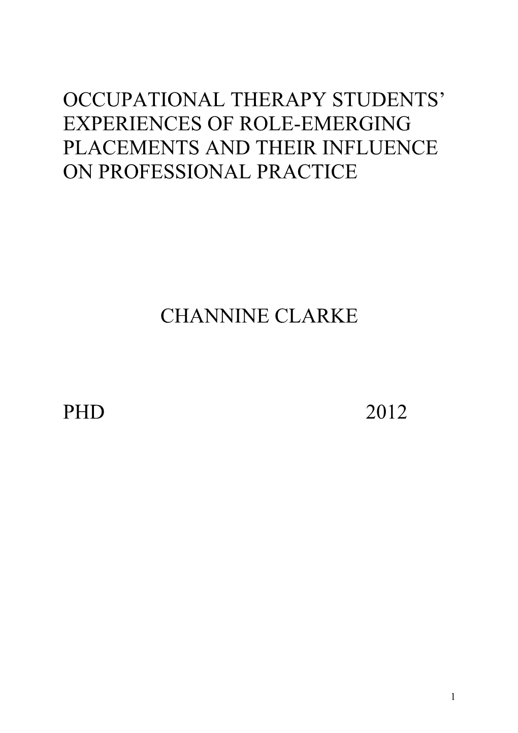 Dr Channine Clarke Final Thesis