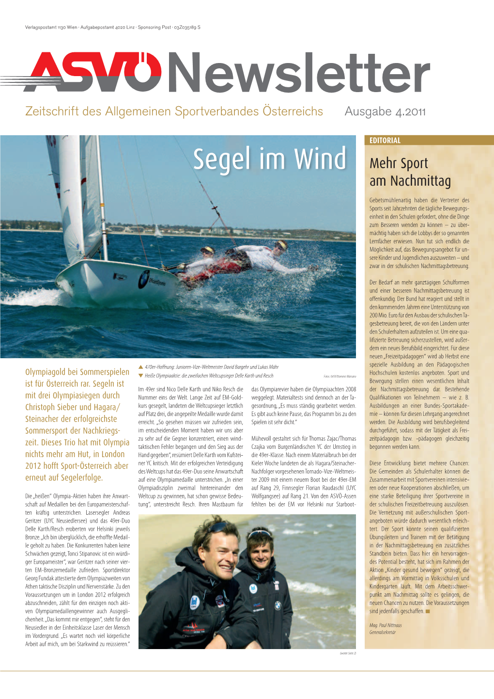 Segel Im Wind Mehr Sport Am Nachmittag