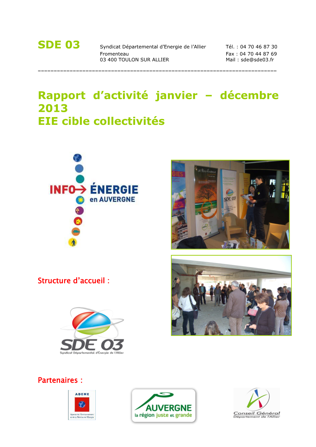 Rapport D'activité 2013