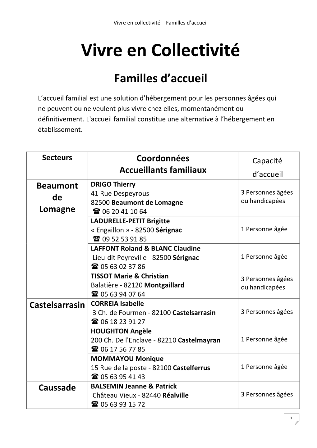 Accueillants Familiaux Facile À Lire